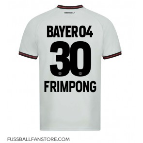 Bayer Leverkusen Jeremie Frimpong #30 Replik Auswärtstrikot 2023-24 Kurzarm